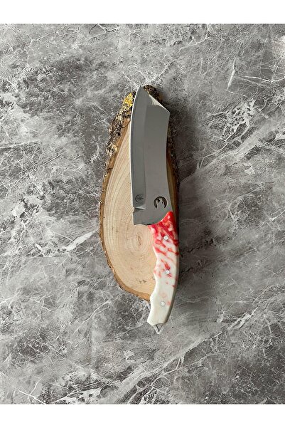 empressnaturalstone Satır Model Kaplan Desenli Kamp Bıçağı – Epoksi Kabze, Kı...