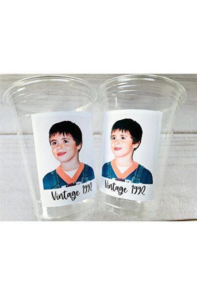 ELF REKLAM Kişiye Özel Plastik Parti Bardakları Doğum Günü Süsleme 10 adet