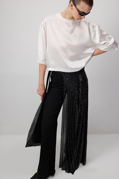 Touché Privé High Waist Pants with Tassel Ties