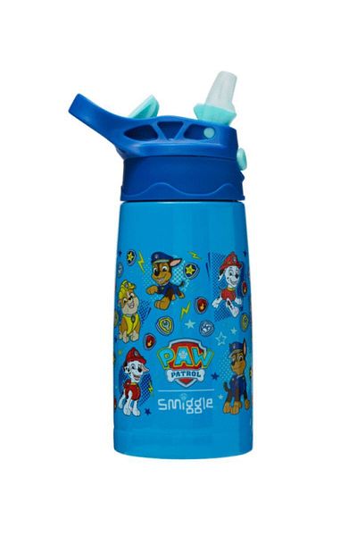 SMIGGLE Paw Patrol Patterned Blue Steel Stainless Water Bottle / Water Bottle