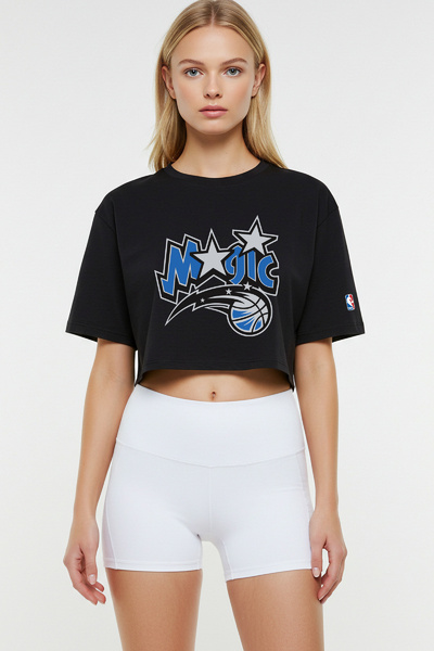 BA Sportswear تي شيرت أورلاندو لكرة السلة باللون الأسود مقاس كبير