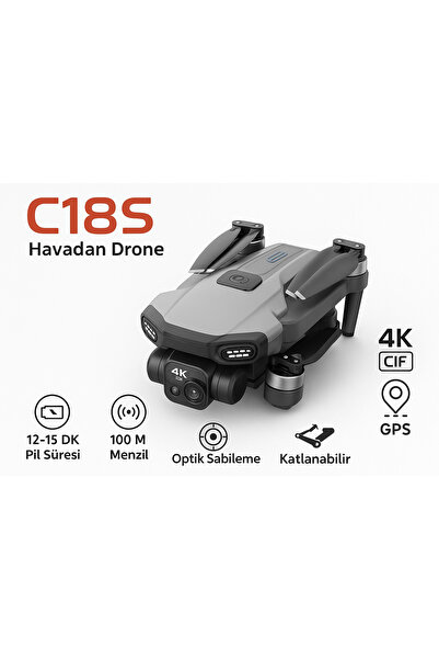 Morissua 📸 C18S 4K GPS’li Katlanabilir Drone – Profesyonel Çekim, Maksimum E...