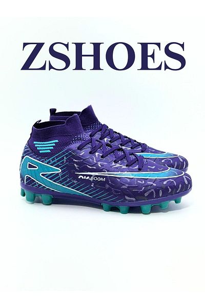 ZSHOES Cizme de fotbal Premium Turf Field cu șosete cu talpă TPU Culoare nouă