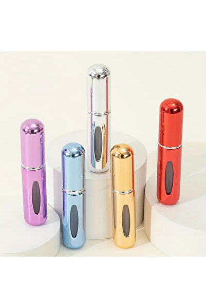 RED KİTCHEN 5 Adet 5ml Mini Parfüm Atomizer, Alt Dolum Seyahat Taşınabilir Pa...