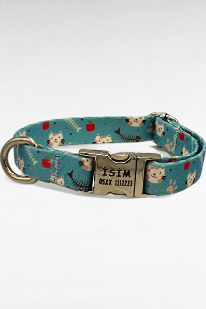 CARAMELOS İSİMLİ KÖPEK TASMASI, YAVRU KÖPEK TASMASI, KÜÇÜK IRK KÖPEK TASMASI, METAL KİLİT, 1,5 CM