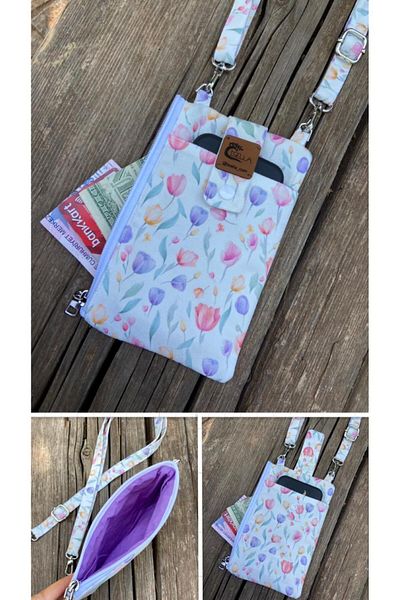 İsella Phone Bag and Wallet Tulip Pattern