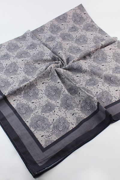Valino 120x120 Ethnic Pattern Μεγάλο Μαντίλι Βαμβακερό Φουλάρι Μεγάλο Μέγεθος Φύλλο Φουλάρι
