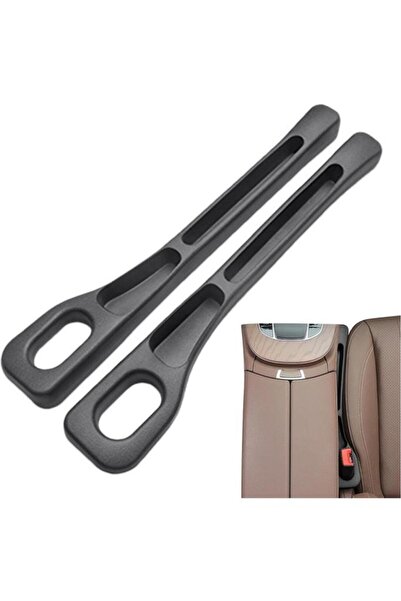 Nirnisa 2 Adet Siyah Araç Oto Koltuk Arası Boşluk Doldurma Pedi Cüzdan Kart Düşme Önleyici Telefon Tutucu