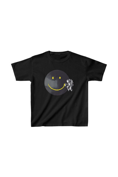ERTAŞ TREND STORE Unisex Kids Printed T-Shirt - Black