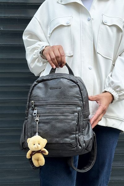 çantamgelsin Just Polo Original Imported Soft Leather a Quality Multi-Section Backpack