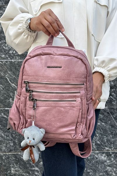 çantamgelsin Just Polo Original Imported Soft Leather a Quality Multi-Section Backpack