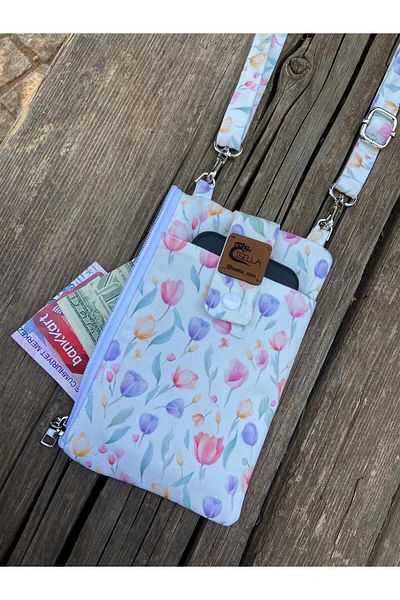 İsella Phone Bag and Wallet Tulip Pattern