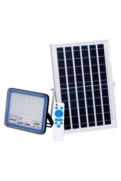Jortan 100W Projector Set + Large Solar Panel + Joyful Box Remote Control