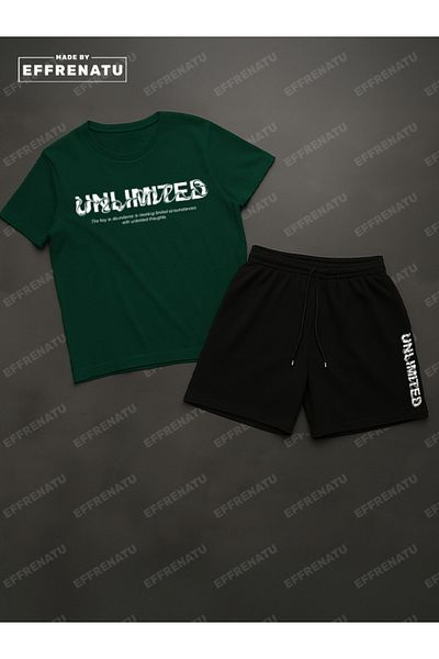 EFFRENATU T-Shirt and Shorts Set with Great Colors and Prints. Available in Plus Sizes
