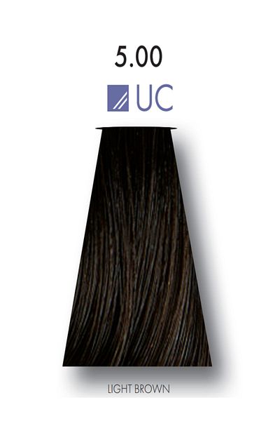 Keune 2 Packs of Keune Tinta Color No. 5.00 Ultimate Cover UC Hair Dye Light Brown with Silk Protein