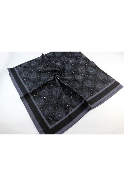 Valino 120x120 Ethnic Pattern Μεγάλο Μαντίλι Βαμβακερό Φουλάρι Μεγάλο Μέγεθος Φύλλο Φουλάρι