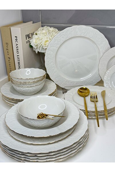 dunyazuccaciye Maria 6 Kişilik Porselen Yemek Takımı