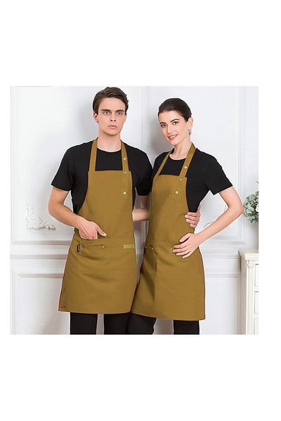 Omran Cart Apron Waterproof Large Unisex, Double Pockets, for cafe, kitchen, barista
