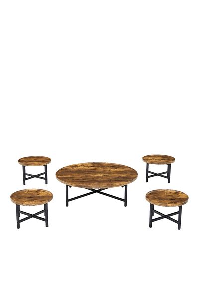 Ch 5-piece floor wood tea table set