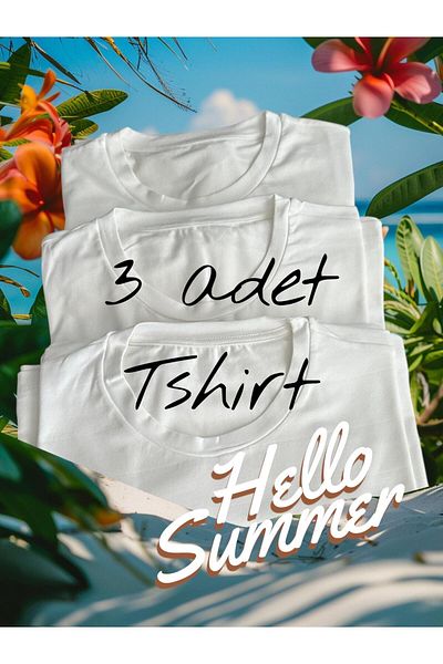 VAD Crew Neck 3-Piece Men's T-Shirt