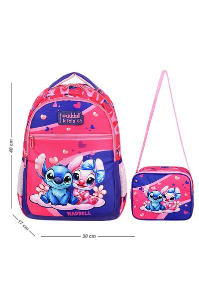 çantamgelsin Stiç Themed Primary School Backpack and Lunchbox, School Backpack