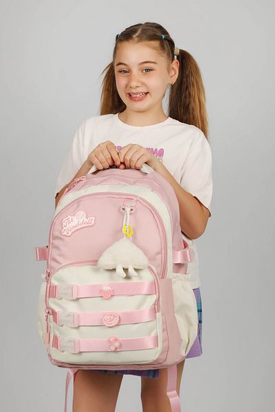 çantamgelsin Waddell Licensed Twil Columnal Casual Backpack, School Backpack with Plush Toy Gift