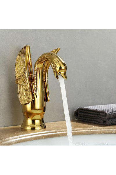 Flextail Bakır Banyo Lavabo Bataryası Kuğu Batarya