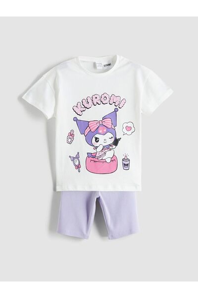 LC Waikiki Lcw Baby Kuromi Printed Baby Girl T-Shirt and Leggings 2-Pack