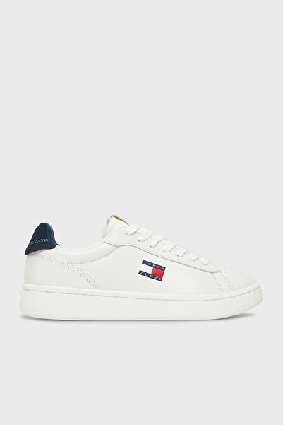 Tommy Jeans Logolu Deri Sneaker Ayakkabı AYAKKABI EN0EN02815 0G1