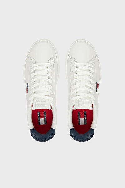 Tommy Jeans Logolu Deri Sneaker Ayakkabı AYAKKABI EN0EN02815 0G1