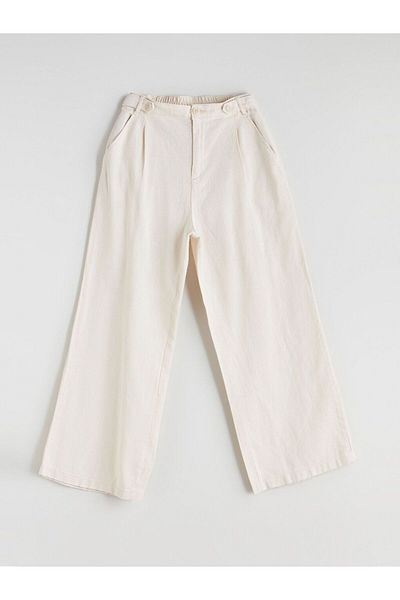 LC Waikiki Lcw Kids Elastic Waist Pleated Girls' Trousers