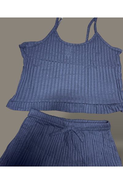 SATTENS Summer Drawstring Strap Shorts Women's Crop Ruffle Shorts Suit