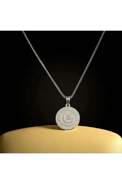 AKSESUARIM Women's Steel Zodiac Sign Necklace
