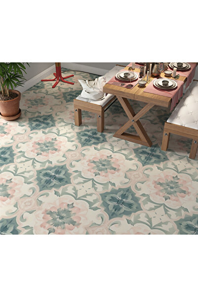 Rabadon أرضية المطبخ والحمام ذاتية اللصق، بلاط أثاث رخامي، طبقة لاصقة من رقائ...