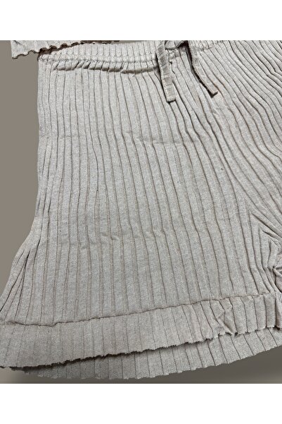 SATTENS Summer Drawstring Strap Shorts Women's Crop Ruffle Shorts Suit