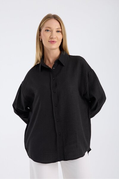 Reji Bamboo Linen Casual Oversize Shirt