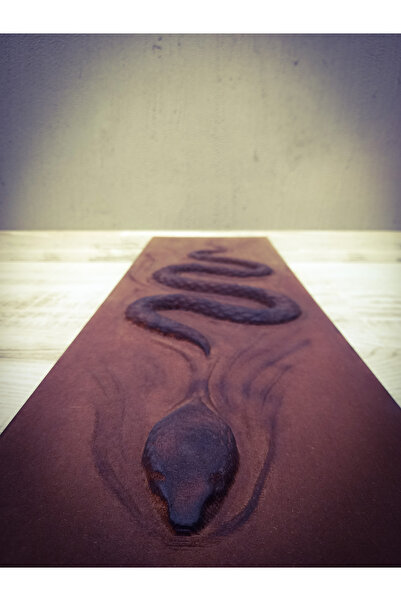 Store Yılan Temalı Rustik Ahşap Oyma Tablo | Miss Wood Türkiye