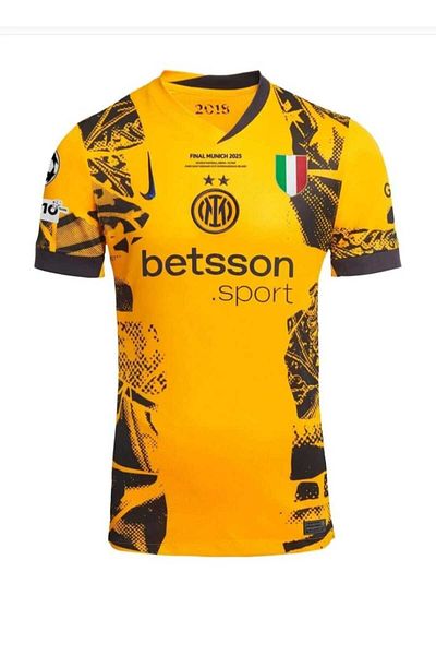 After Party İnter 2024/25 New Season Unnamed Alternate Jersey (Yellow) Vs Sports Singlet