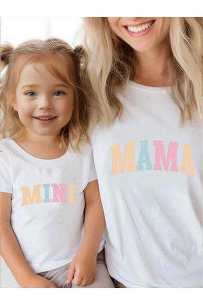 SVART WEAR طقم تي شيرت مكون من قطعتين للأم والبنت تي شيرت توأم للأم والبنت لل...