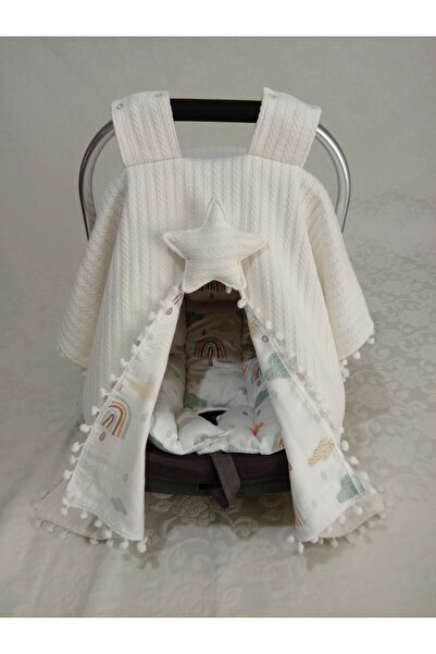 Wenaris Çift Taraflı Puset Örtüsü 1 Parça (puset minderi ve puset çarşafı dah...