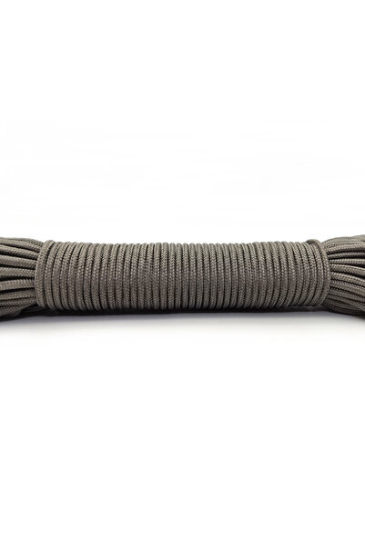 Choice حبل باراكورد رمادي 3 مم بطول 100 قدم (31 مترًا) حبل مظلة للمشي لمسافات...