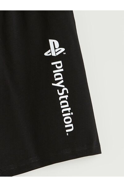 LC Waikiki Lcw Kids Buy Elastic Waist Playstation Printed Boys' Pajama Shorts