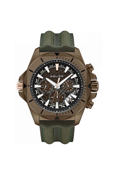 Police Ανδρικό Ρολόι Police PEWGF0054502, Quartz, 46mm, 5ATM