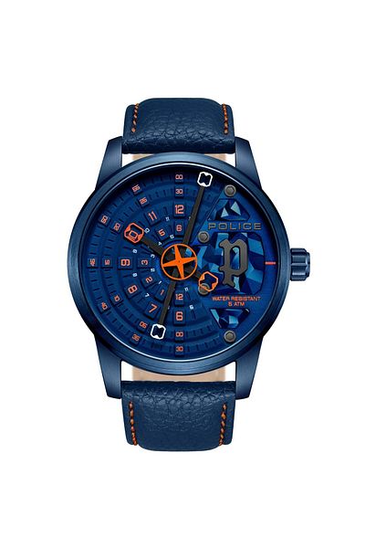 Police Ανδρικό Ρολόι Police PEWJA0022102, Quartz, 46mm, 5ATM