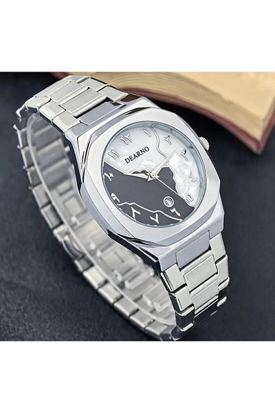 DEARNO Luxury Calendar Function Waterproof Steel Men Wristwatch