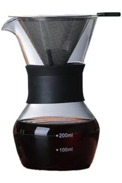 Euro Coffee ماكينة صنع القهوة يورو كوفي ذات طوق السيليكون (600 مل)