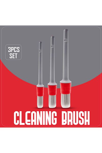 Generic 3-Piece Detailing Brush Set Car Interior and Exterior Cleaning Brush Kit for Car and Home Use