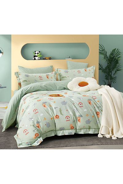 CHIRASO CHIRASO Linen, 100% Cotton, Classic Sheet 155x230 cm, Duvet Sheet 160x200 cm, 2 Pillowcases