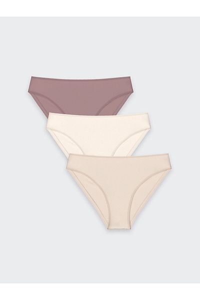 LC Waikiki Pink Plain Bikini Panties 3-Piece