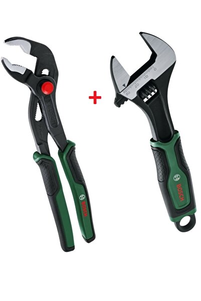 Bosch İngiliz Anahtarı 8"(Bosch Kurbacık 200 Mm) + Bosch Boru Anahtarı 250 Mm